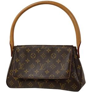 Louis Vuitton Mini Looping Shoulder Bag Monogram Brown